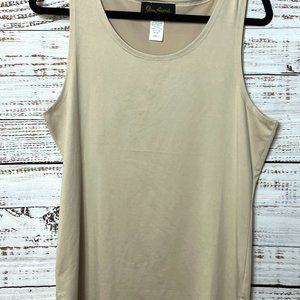 Steven Edwards sleeveless tank tan size L